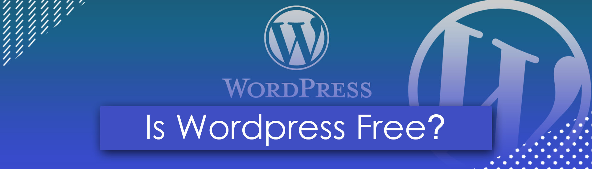 is wordpress free